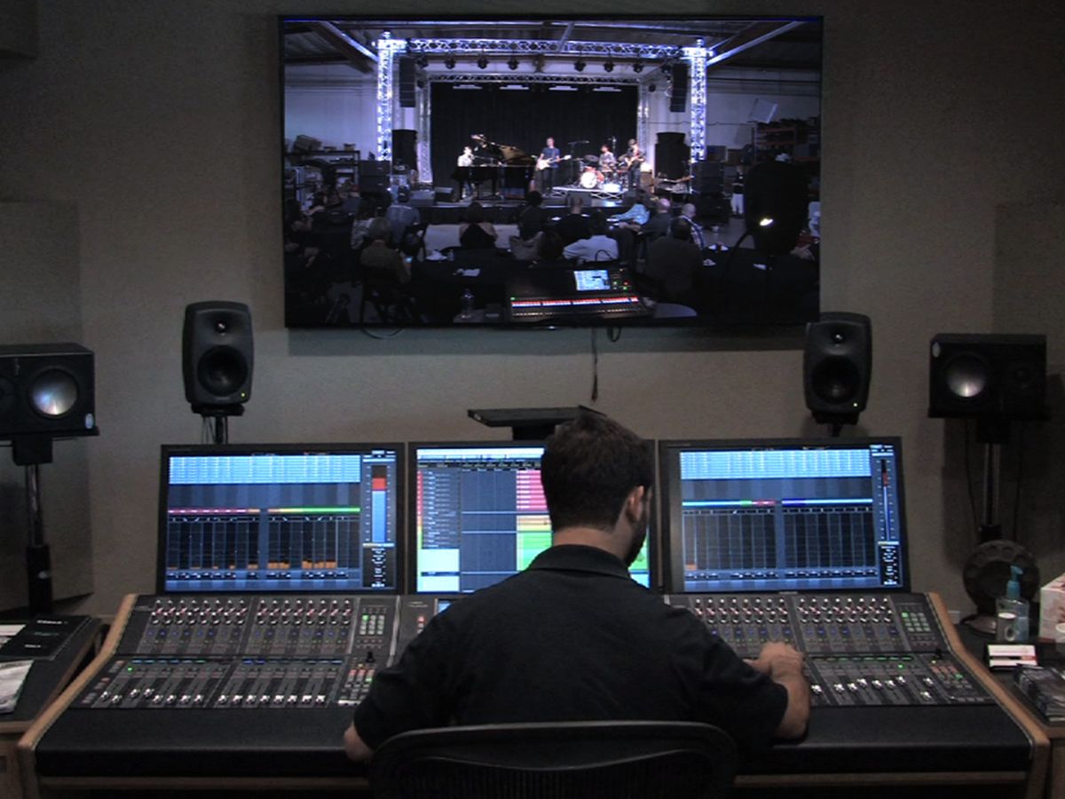 Yamaha Nuage System in the Demo Room at Hollywood Sound Systems. Yamaha Nuage System Demo at Hollywood Sound Systems