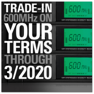 Hollywood Sound Systems and the Audio Technica 600 MHz Rebate Offer Hollywood Sound Systems and Audio Technica's Trade-In On Your Own Terms offer