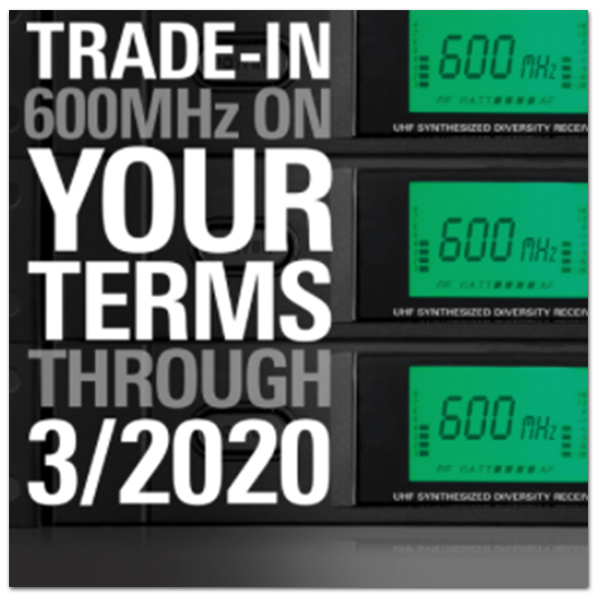 Hollywood Sound Systems and the Audio Technica 600 MHz Rebate Offer Hollywood Sound Systems and Audio Technica's Trade-In On Your Own Terms offer