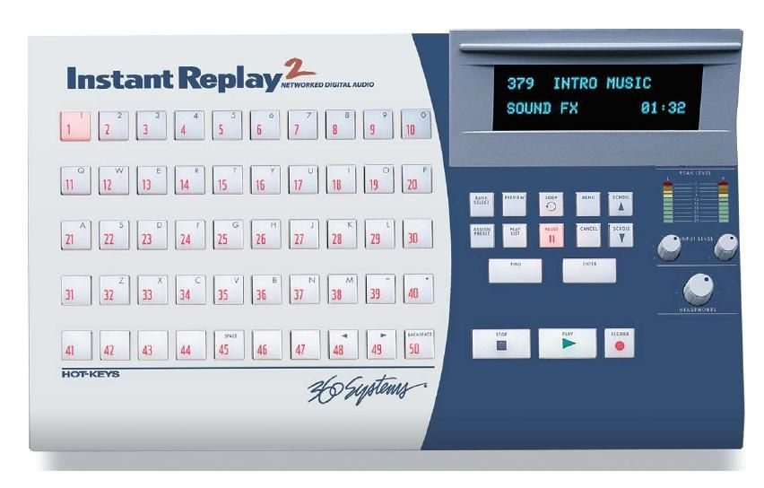 The 360 Systems Instant Replay 2 is available at Hollywood Sound Systems. 360 Systems Instant Replay 2 at Hollywood Sound Systems