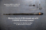 WESTERN ELECTRIC 618A with D-99098 directional attachment "Rifle-Mic" shown alongside popular Sennheiser "Shotgun mics WESTERN ELECTRIC 618A with D-99098 directional attachment.jpg