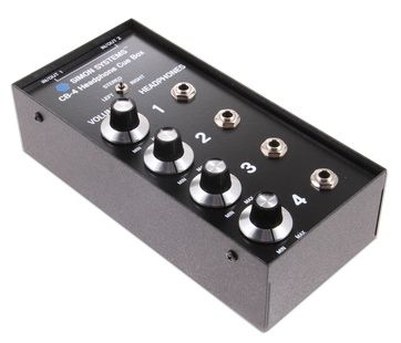 The Simons CB-4 Headphone Cue Box is available at Hollywood Sound Systems. Simons CB-4 Headphone Cue Box at Hollywood Sound Systems
