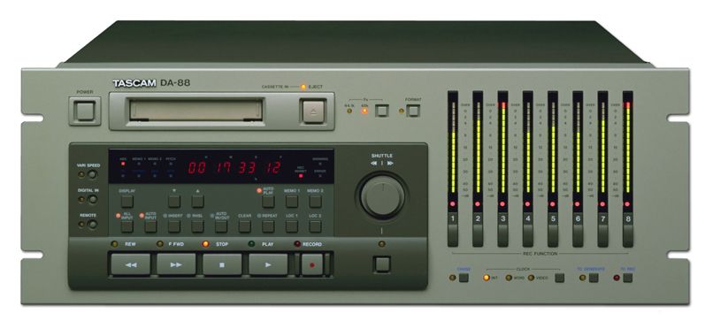 TASCAM DA-88 8-TRACK DIGITAL RECORDER is at Hollywood Sound Systems