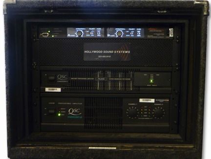 The Hollywood Sound Systems custom-designed Apogee AE5 Amp Rack is available at Hollywood Sound Systems. The Hollywood Sound Systems custom-designed Apogee AE5 Amplifier Rack is at Hollywood Sound Systems.