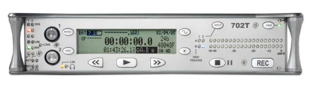 The Sound Devices 702T Digital Audio Recorder is available at Hollywood Sound Systems. Sound Devices 702T Digital Audio Recorder is at Hollywood Sound Systems.