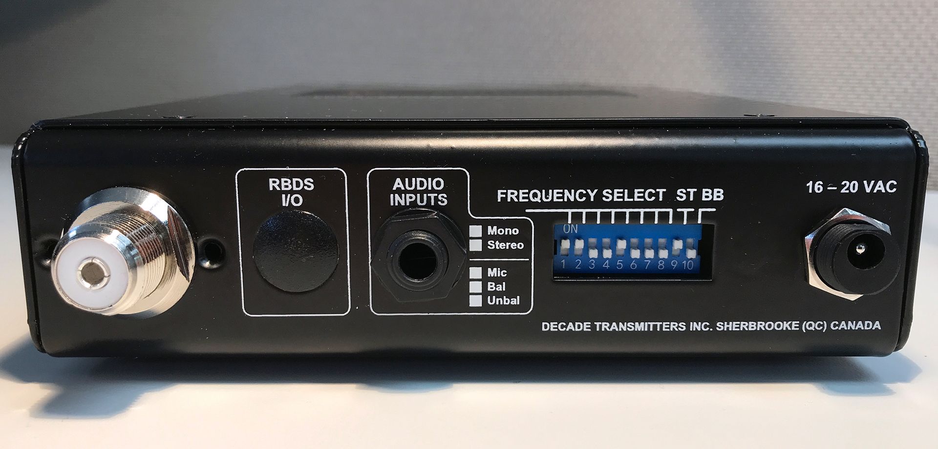 The Decade MS-100 FM Transmitter is at Hollywood Sound Systems.