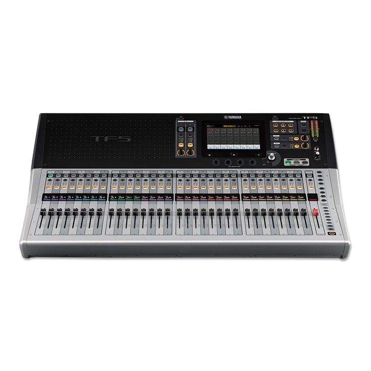 The Yamaha TF5 Digital Mixing Console is available at Hollywood Sound Systems