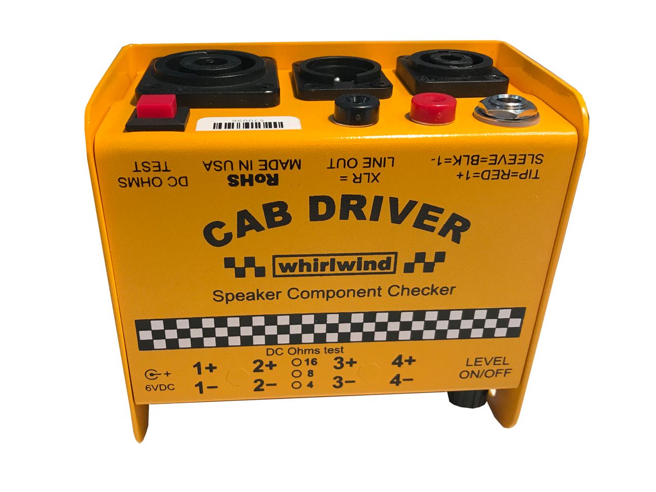 CAB DRIVER by Whirlwind Speaker Checker is at Hollywood Sound Systems