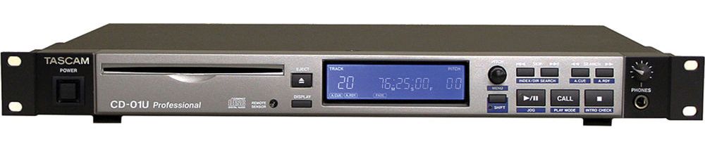 The Tascam CD-01U Rack Mount CD Player is available at Hollywood Sound Systems. Tascam CD-01U Rack Mount CD Player at Hollywood Sound Systems