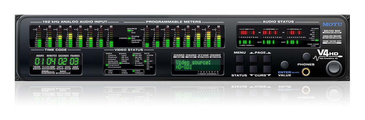 The MOTU V4HD is available at Hollywood Sound Systems.