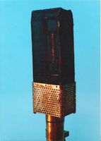 RCA - HARRY OLSON "Extended range velocity lab standard" bi-directional ribbon microphone.2(J.T. Mullin, now Paquette collection)