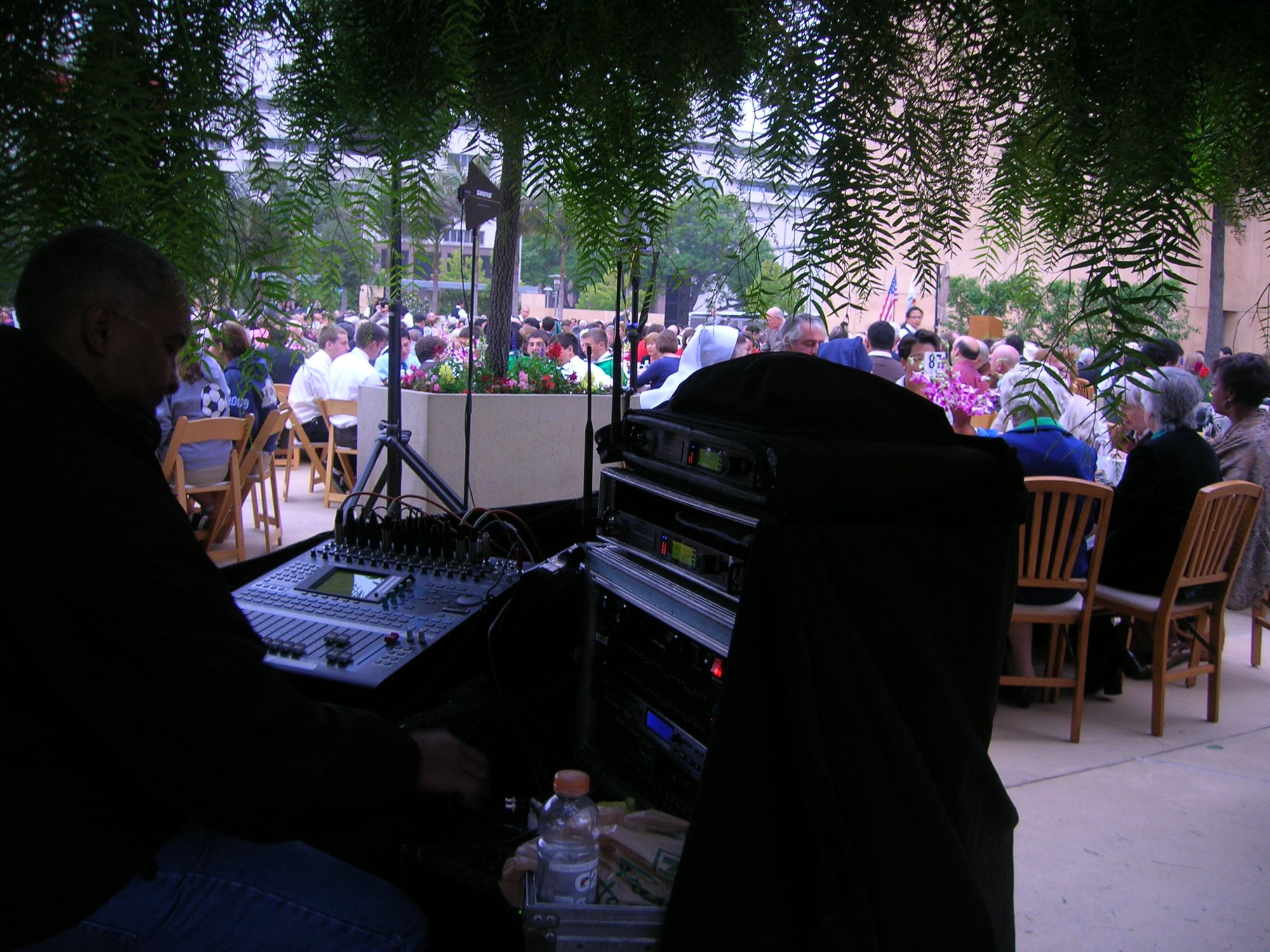 9-10 Archdiocesc of LA Show Jon at the Mix.JPG