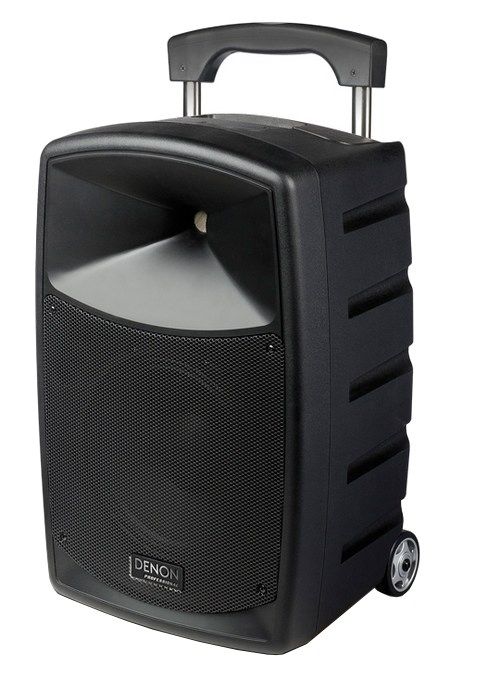 The Denon Envoi Portable Speaker System is available at Hollywood Sound Systems.