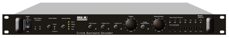 The SRS LABS CSD-07D 5.1 DECODER is available at Hollywood Sound Systems. SRS LABS CSD-07D 5.1 DECODER is at Hollywood Sound Systems