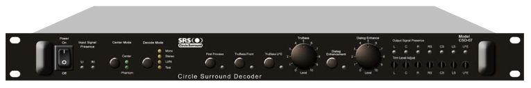 SRS LABS CSD-07D 5.1 DECODER is at Hollywood Sound Systems