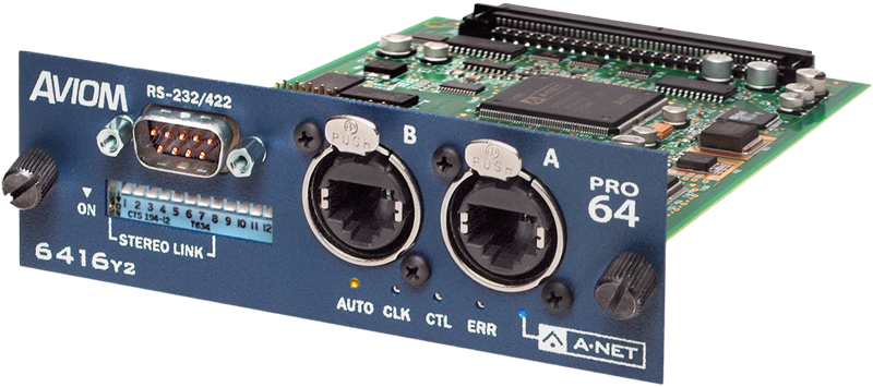 AVIOM 6416Y2 A-Net Interface Card at Hollywood Sound Systems