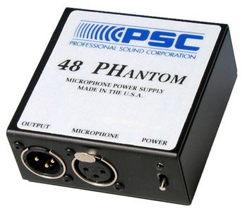 The PSC PH48 Phantom Microphone Power Supply is at Hollywood Sound Systems.