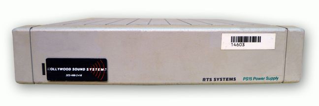 The RTS PS-15 INTERCOM POWER SUPPLY is at Hollywood Sound Systems