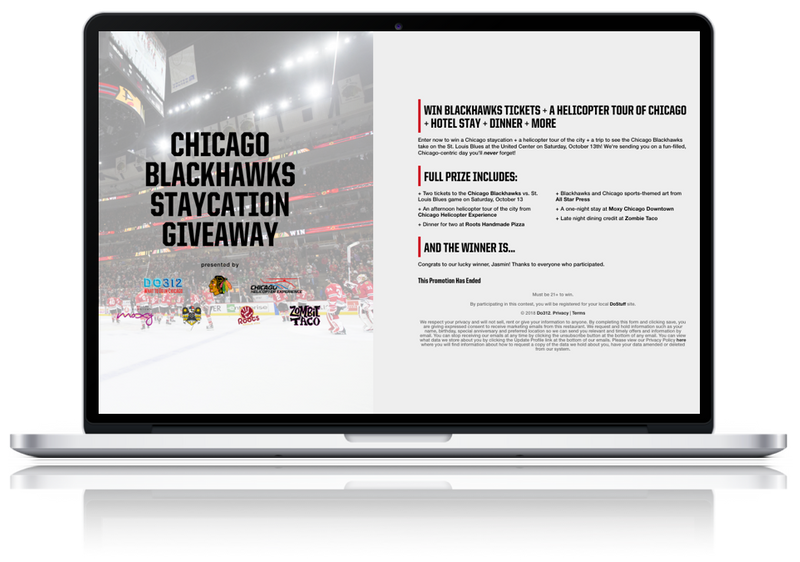 Contests and Promotions, Chicago Blackhawks