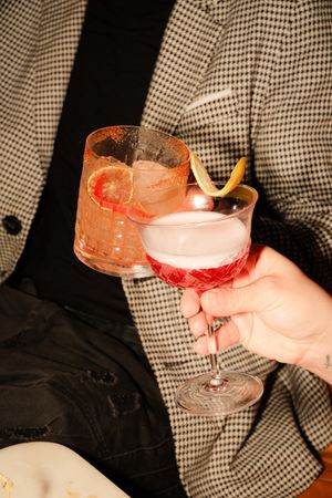A hidden cocktail lounge with dim lights, top shelf drinks & Hi-fi vinyl. B-Side