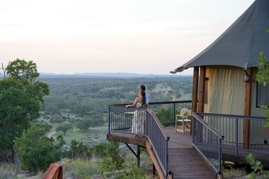 Hill Country Wedding deck view
