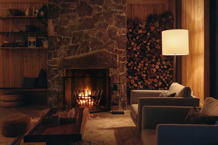 private events space fireplace