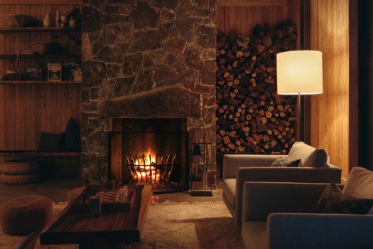 private events space fireplace