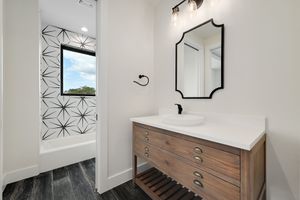 Gorgeous custom tile Bath