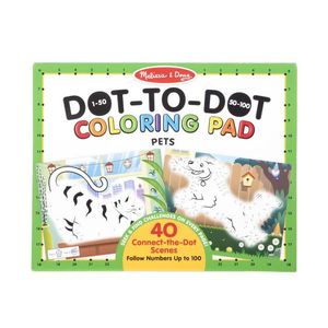 $4.99 123 Dot-to-Dot Coloring Pad - Pets