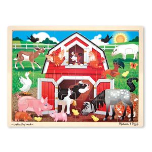 $9.99 Barnyard Buddies Wooden Jigsaw Puzzle - 24 Pieces