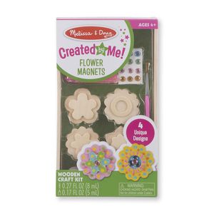 $4.99 Flower Magnets Wooden Craft Set