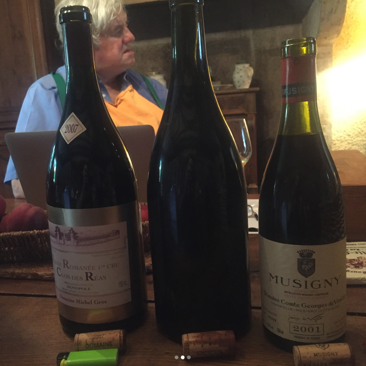 Russel Hone with wines