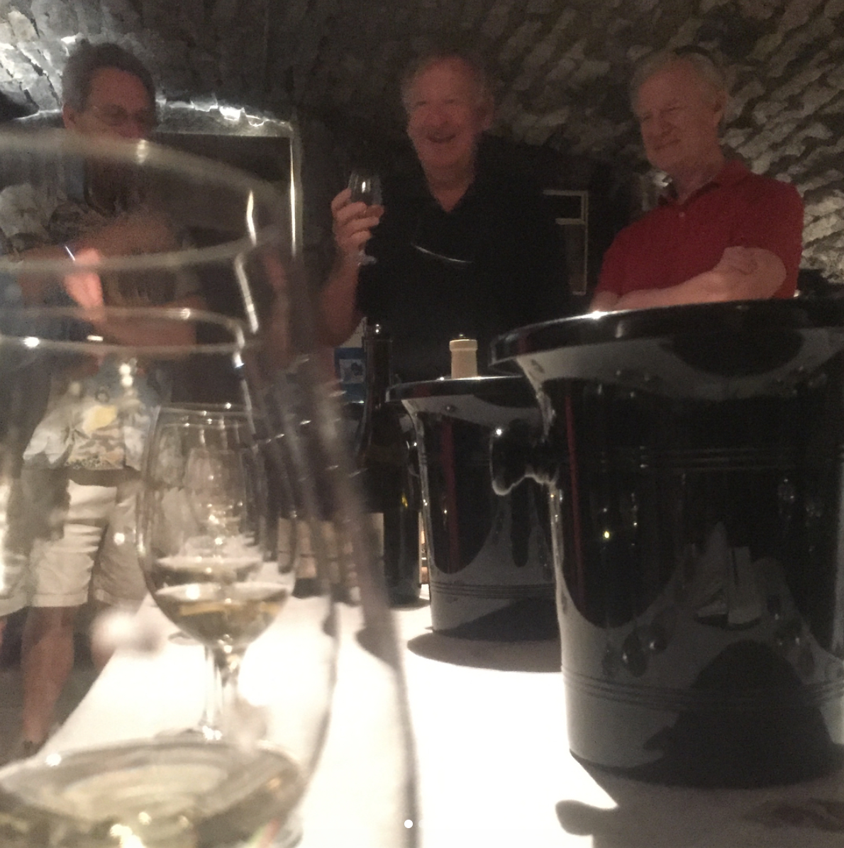 Burgundy Winemaker Patrick Javillier with Allen Meadows in Meursault