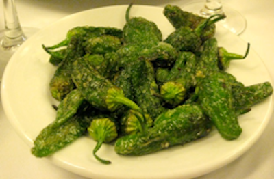 Keeper Collection - Grilled Padrón Peppers at Cal Pep