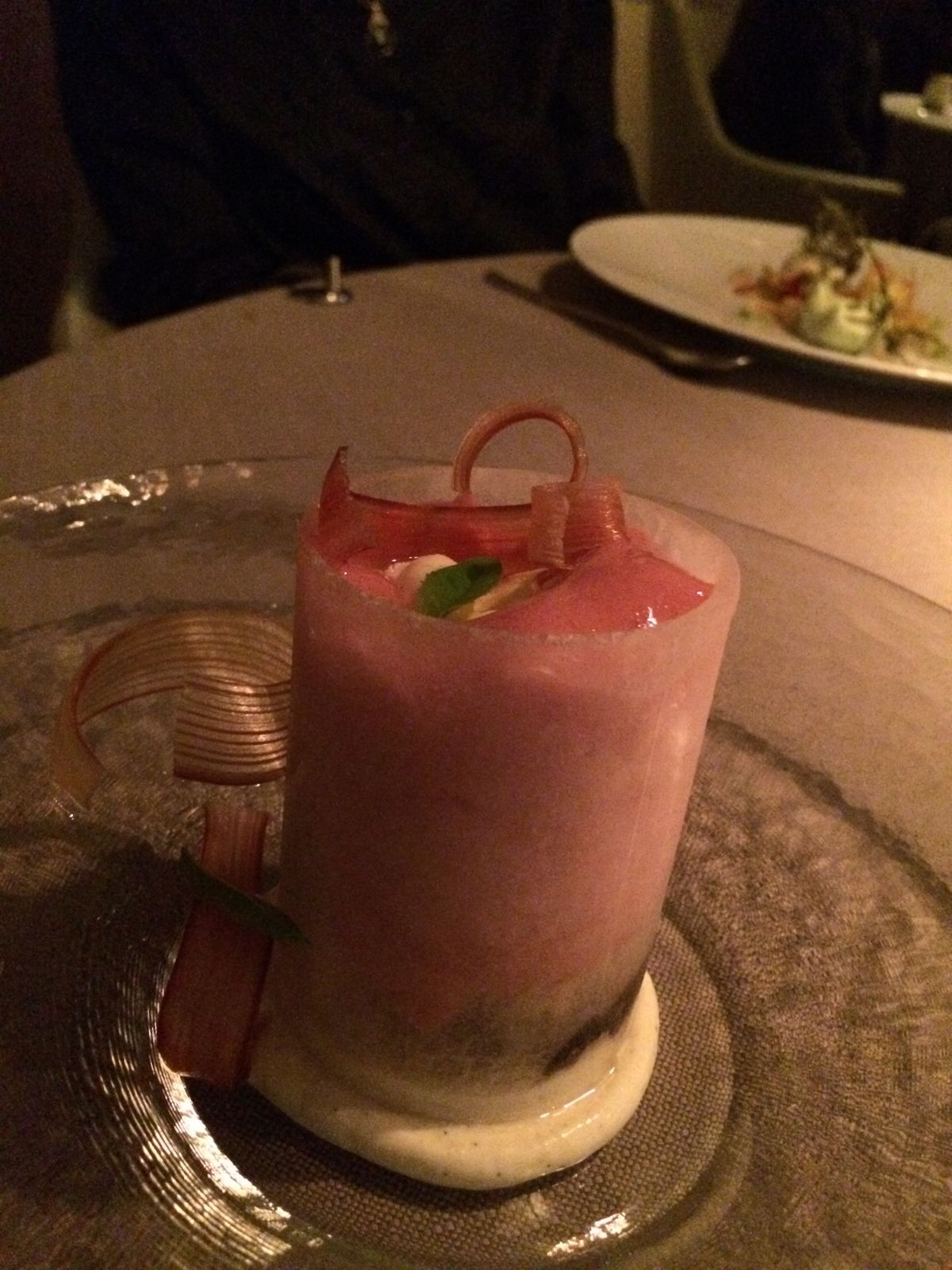 Keeper Collection - Rhubarb Dish at Grace Restaurant