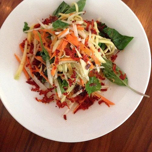 Elizabeth Street Cafe Green Mango & Cucumber Salad