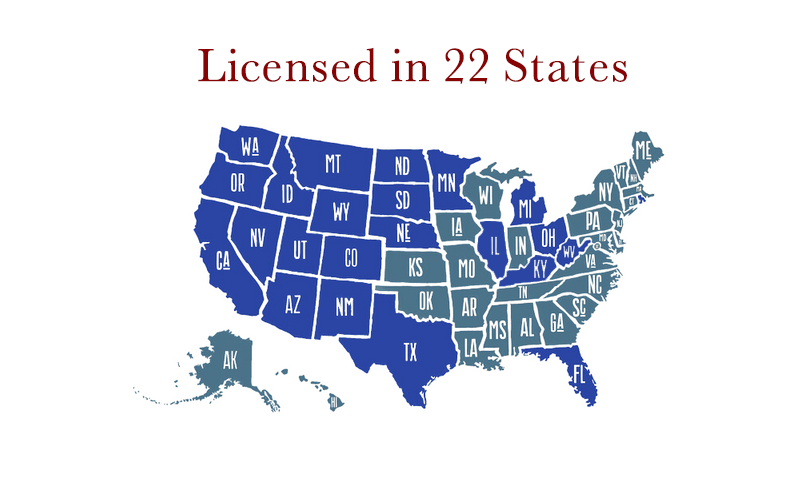 Licensed in 22 States Licensed in 22 States
