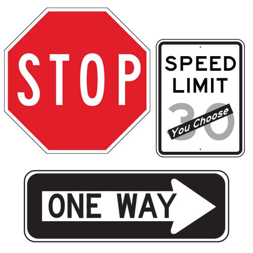 Supplementary - Signs - MUTCD Traffic Signs - Warning Signs (W