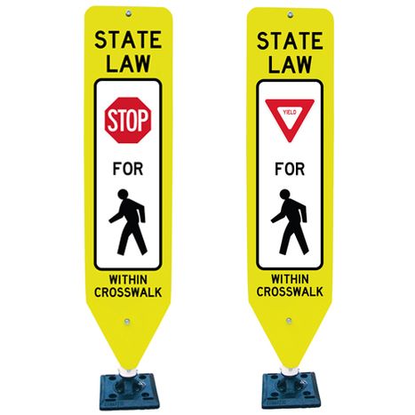 State Law Crosswalk signs