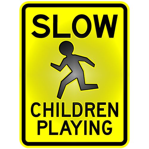 Warning Children road sign (W308)