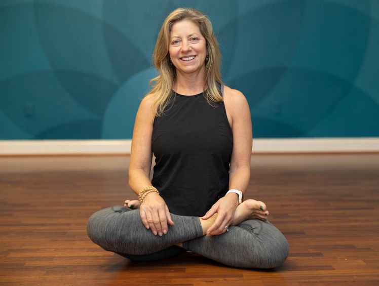 Susan Hearn a power yoga, hot yoga, vinyasa yoga teacher in Burlington NC at Om Shanti Yoga studio
