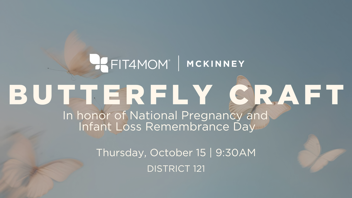 Butterfly Craft in honor of National Pregnancy and Infant Loss Remembrance Day
