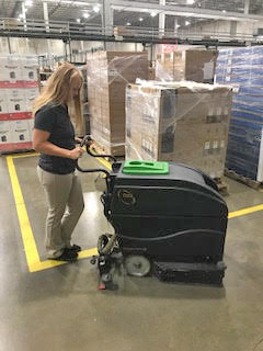 Clean Team Employee Cleaning Distribution Center