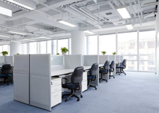 Professionally Cleaned & Disinfected Office Space