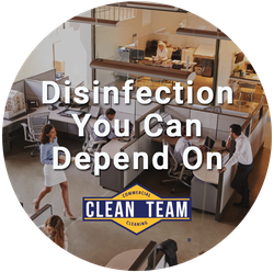 Clean Team Disinfects Your Spaces
