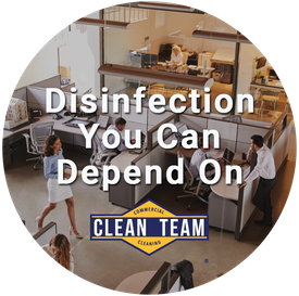 Clean Team Disinfects Your Spaces