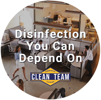 Clean Team Disinfects Your Spaces