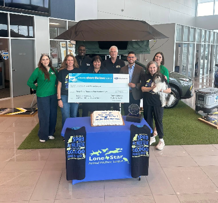 LSAWL receiving the Share the Love grant from Gillman Subaru North - LSAWL.png