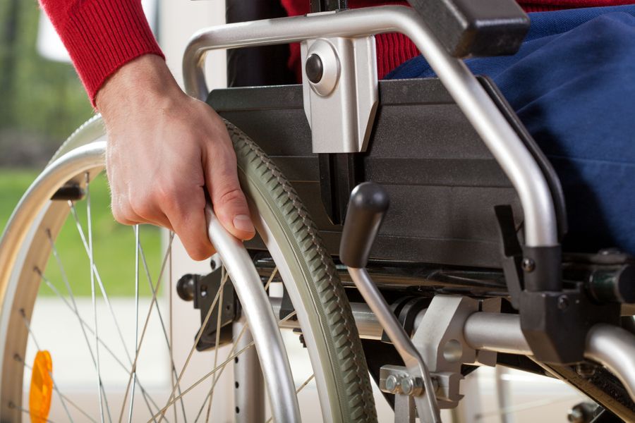 Person using a wheelchair Durable Medical Equipment