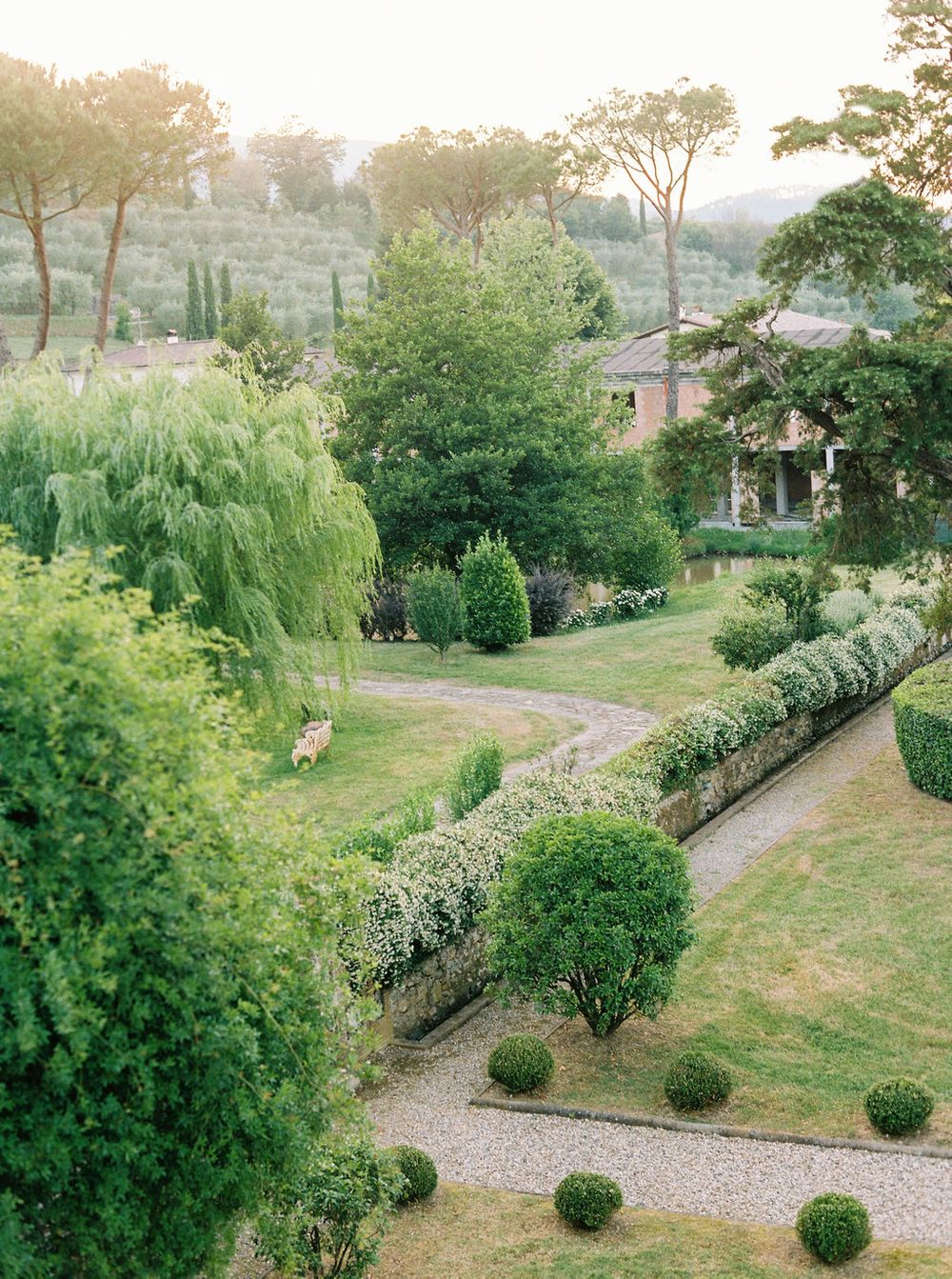 gardens around the villa